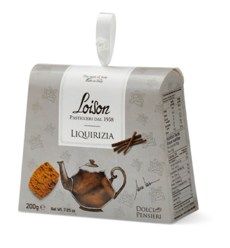 Astuccio biscotti liquirizia gr.200 loison