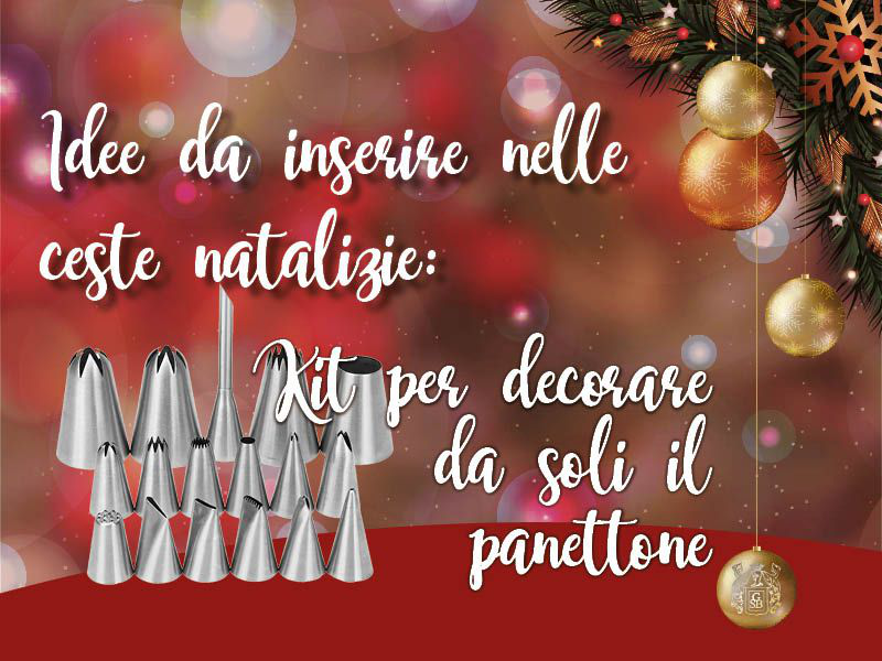 Idee da inserire nelle ceste natalizie: kit per decorare da soli il panettone