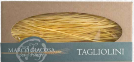 Food specialities Pasta all'uovo Tagliolini Marco Giacosa gr.250, vendita online